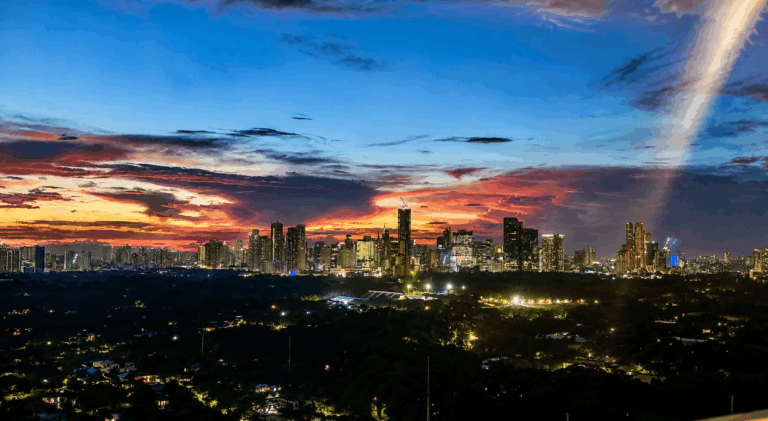 A Photo of the BGC Skyline at Night